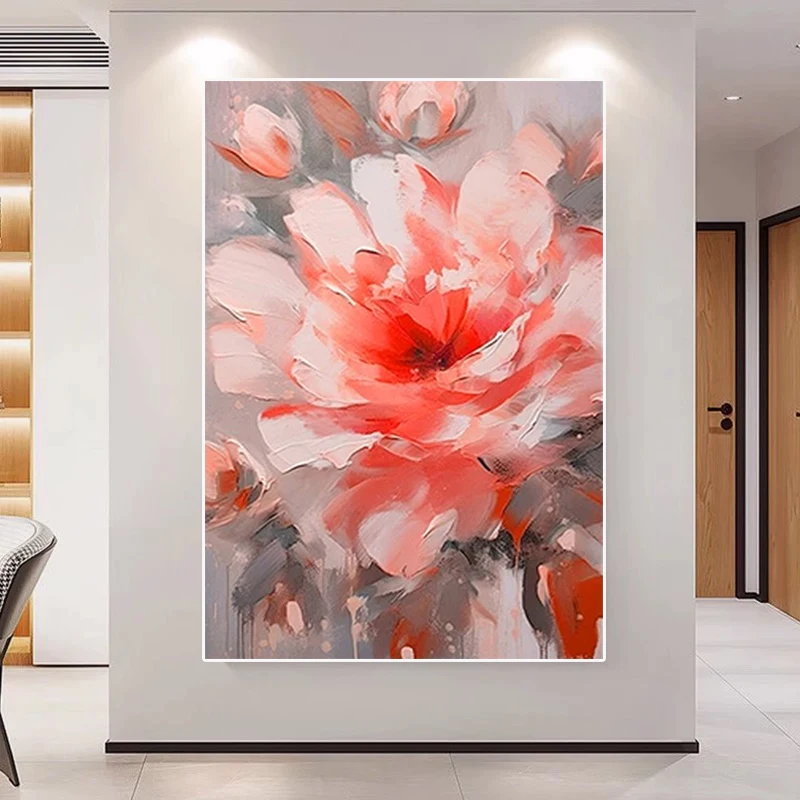 

100% Handmade Oil Paintings Colors Wall Art Salon Canvas Poster Abstract Home Deco Flowers For Living Room Decor Artwork Gift