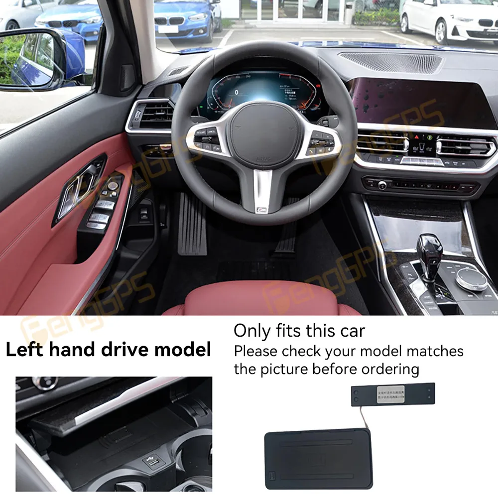 

For BMW G20 G21 G22 G28 3 Series 2020 2021 15W Car Wireless Charger Fast Charger Phone Charger Charging Plate Interior Trim Pad