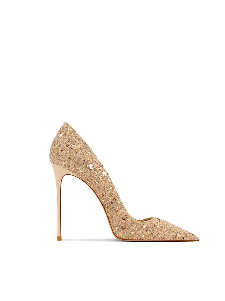 White High Heels Women's 2025 Spring New Pointed Thin Heels Beautiful Shallow Mouth Single Shoes