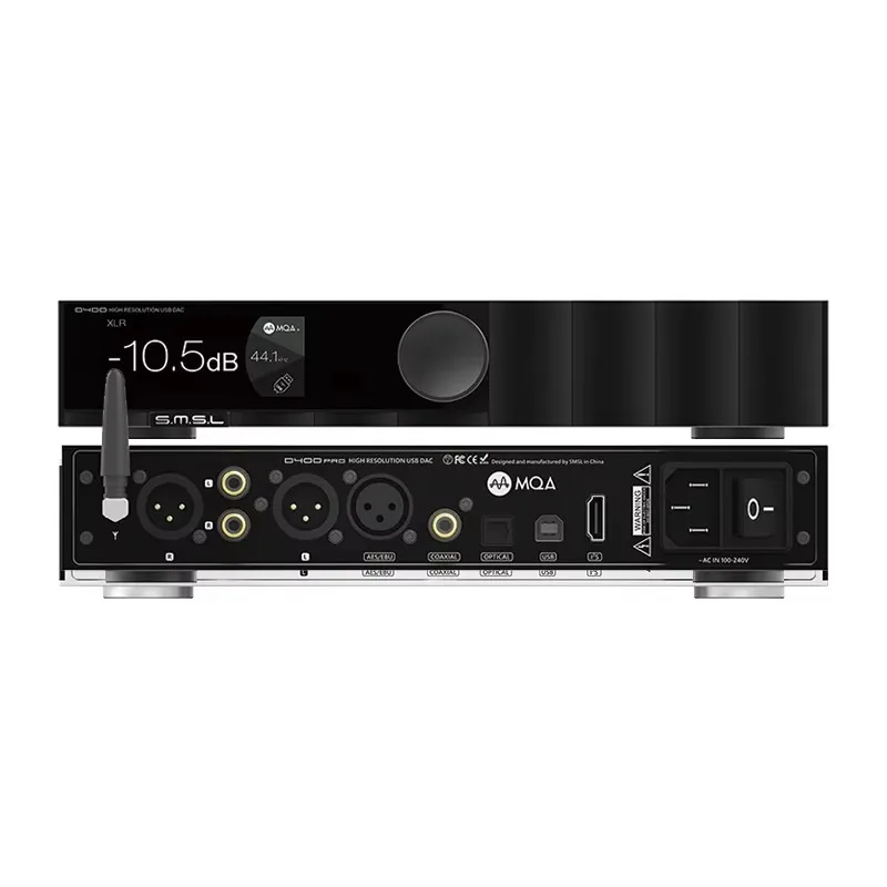 SMSL D400 PRO D400PRO Digital Decoder Dac Audio Hifi AK4499EX+AK4191EQ MQA Music 32bit 768khz DSD512 Bluetooth High Resolution