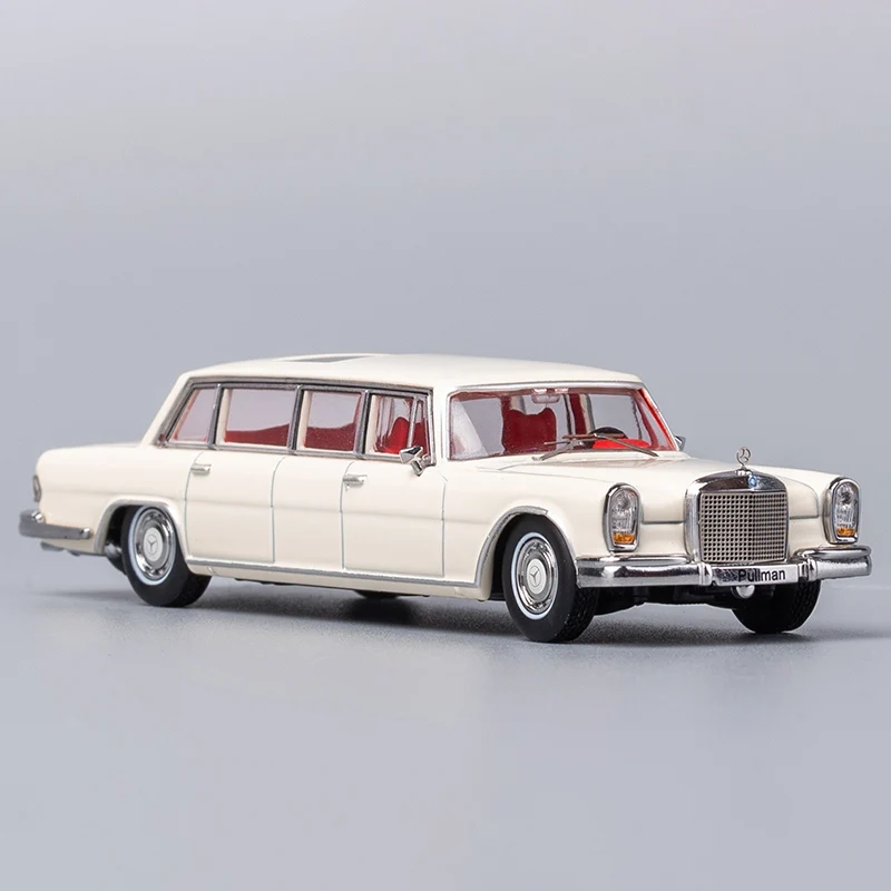 1/64 Model Car For Benz Pullman 600 Extended Edition Car Alloy Die-Casting High Simulation Car Model Decoration Collection Toys