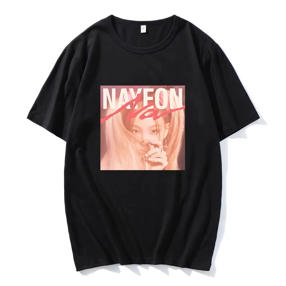 NAYEON ABCD T-shirt Korean Fashion Girl Tee-shirt Short Sleeve Cotton Men/Women Tshirts Summer High Quality O-neck Clothing