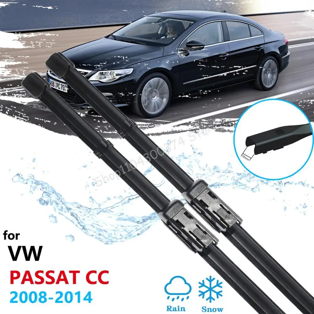 

Car Wiper Blades for Volkswagen VW Passat CC 2009 2010 2011 2012 2013 2014 Windscreen Windshield Brushes Washer Car Accessories