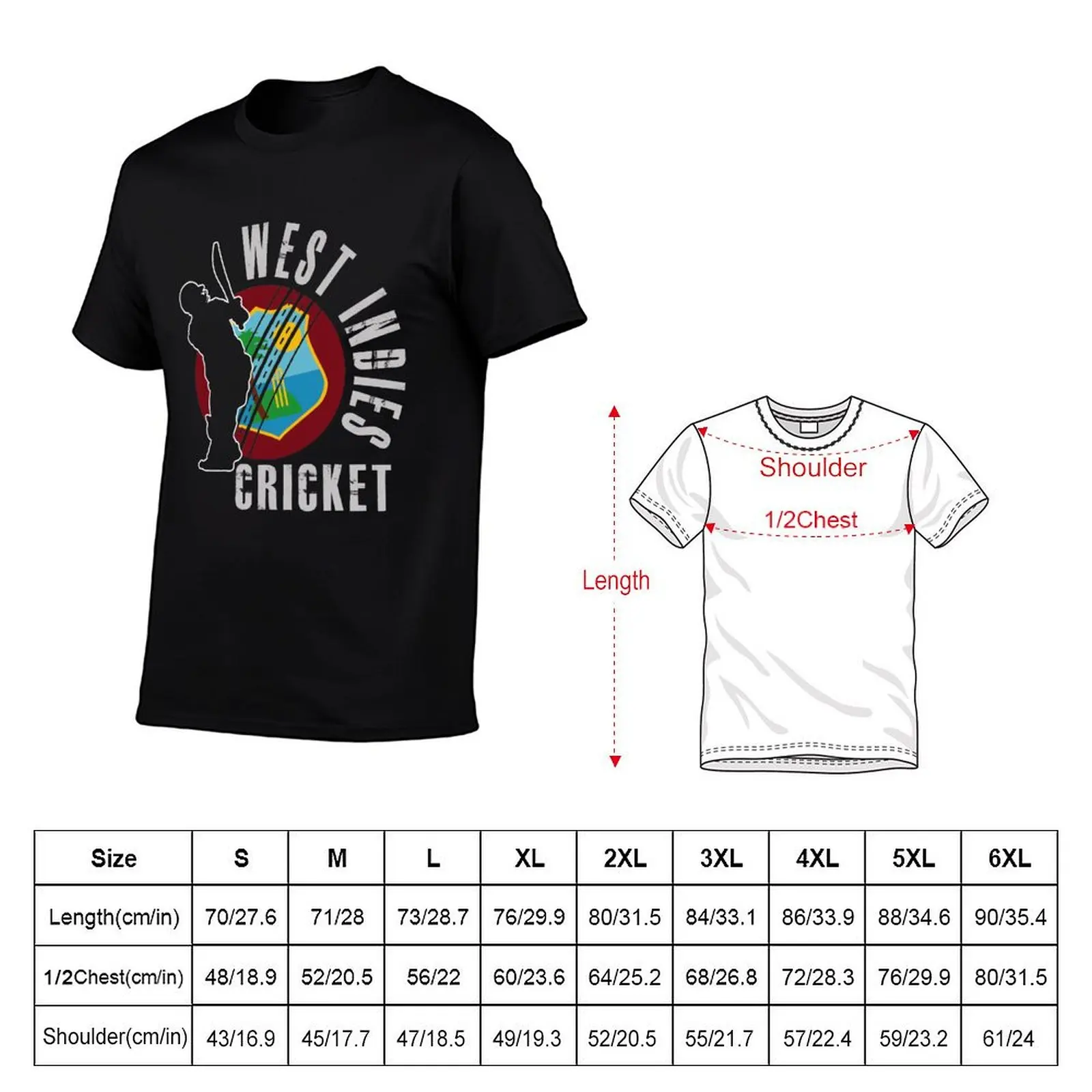 West Indies Cricket World Team Championship Cup Tshirts Sports Gift T-Shirt Active Sports Short Sleeve Cotton Shirt
