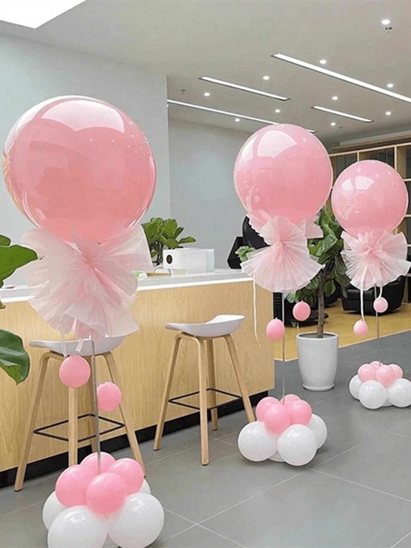 1/2 conjunto kit de suporte de coluna de balão ajustável-base incluída, suprimentos de decoração de festa