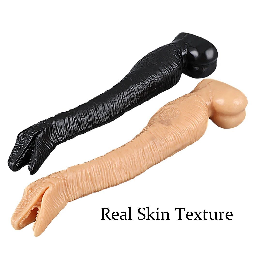 Dinosaur Soft Anal Plug Dildo Stimulate Vagina and Anus Long Butt Plug Anal Dilator Sex Toys for Women Men Lesbian Sex Products