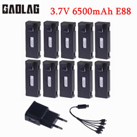 3.7V 6500mAh 20C RC Drone Battery Accessory For E88 E88PRO E99 Ls-E525 E525 PRO Mini Uav Drone Battery Special Battery Rc Parts