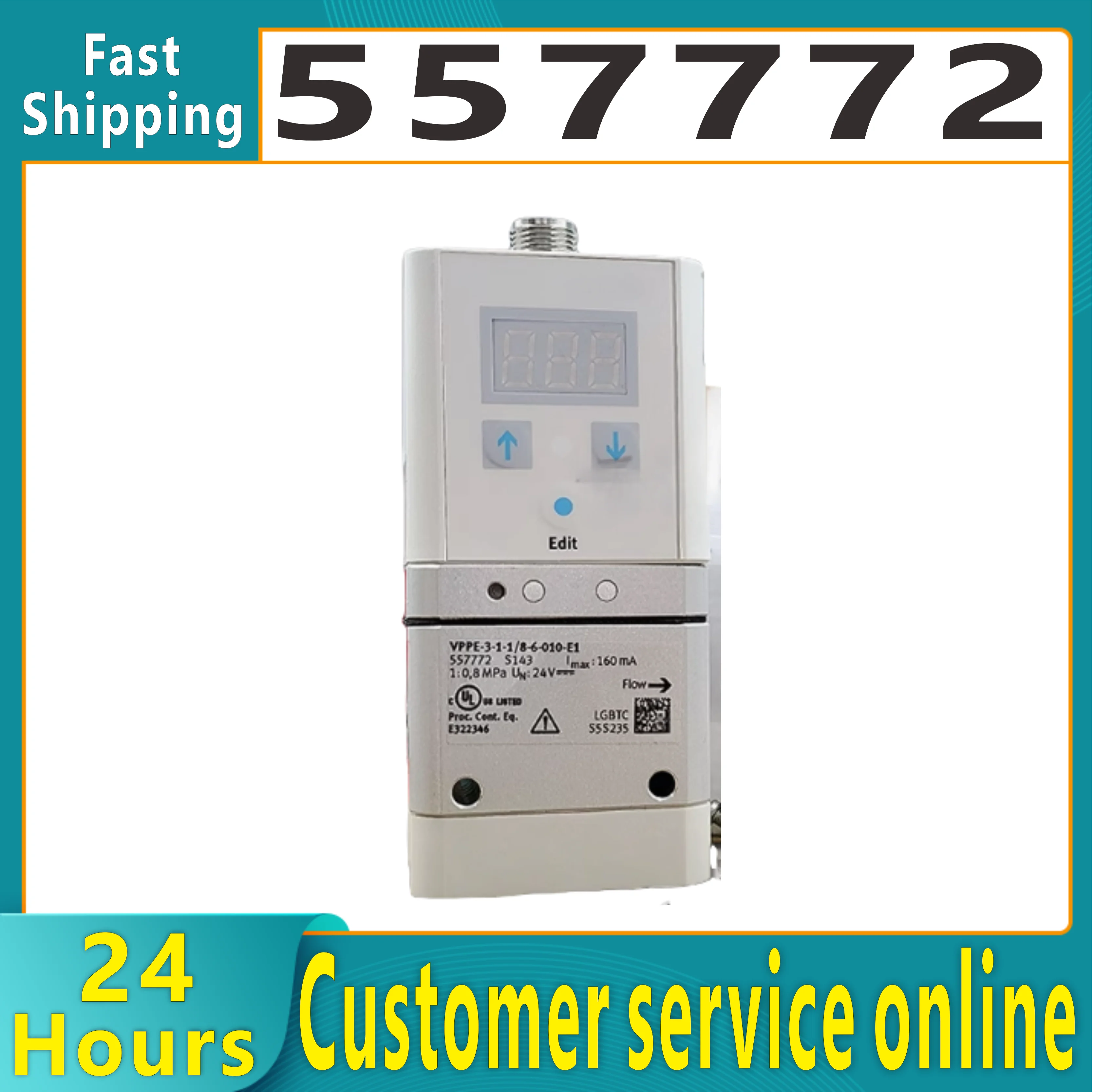 Brand new original proportional valve VPPE-3-1/8-10-010-E1 557773 VPPE-3-1/8-6-010-E1 557772 VPPE-3-1/8-2-420-E1 557774 VPPE-3-1