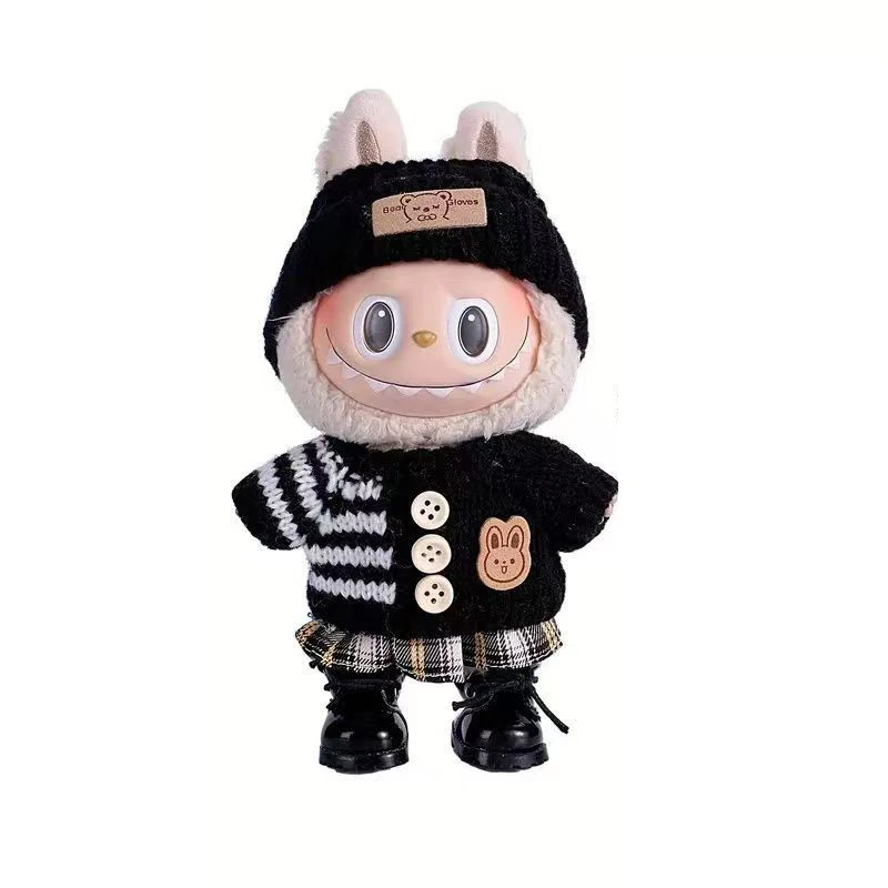 

Mini Doll'S Clothes Outfit Accessories For Korea Kpop Exo Labubu Idol V1 V2 striped sweater autumn and winter clothes Clothing