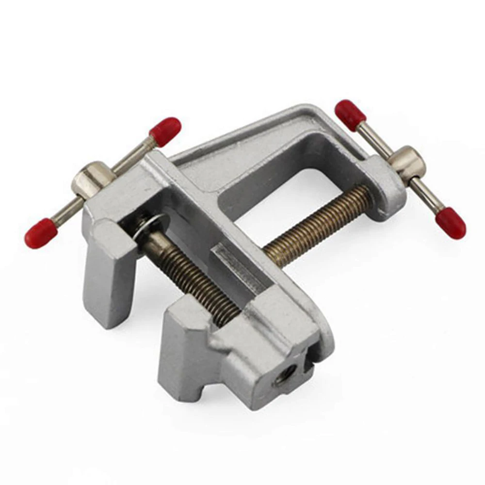 3.5" Aluminum Miniature Small Clamp Table Bench Vise Tool Vice Small Table Clip Micro Clip Parallel Table Flat Vise