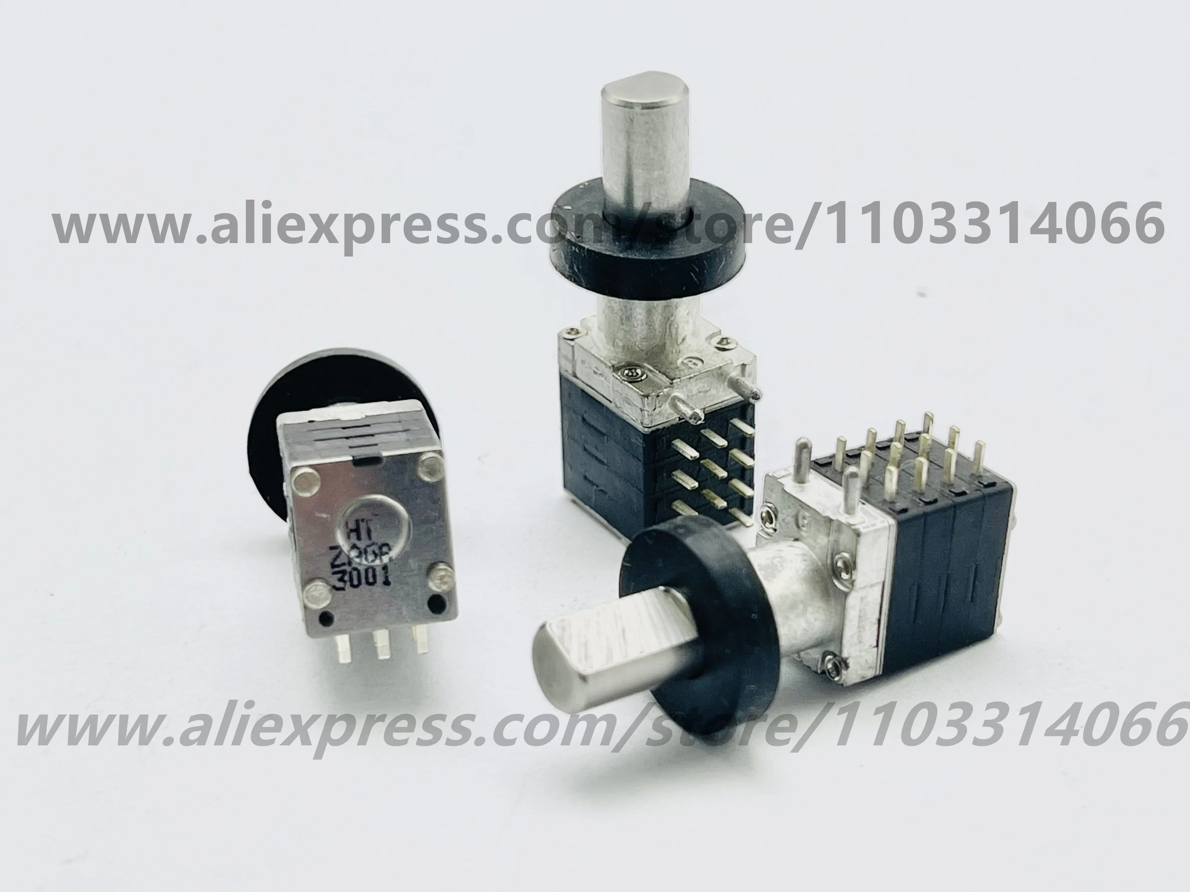 10pcs The encoder of HT08 channel intercom is 16-shift, 4-row, 360 ° , 12-pin, 15 mm in length