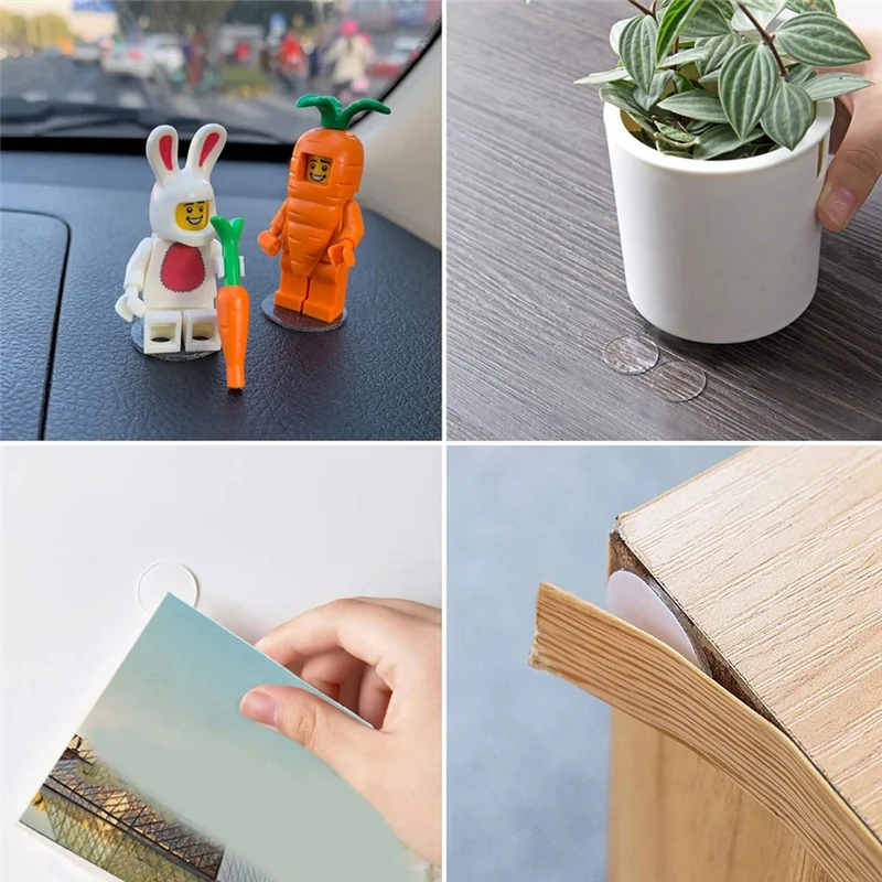 

700 шт., набор двусторонних точечных наклеек, съемные круглые прозрачные липкие наклейки без следов, комплект липких наклеек для украшения фестиваля, 20 мм