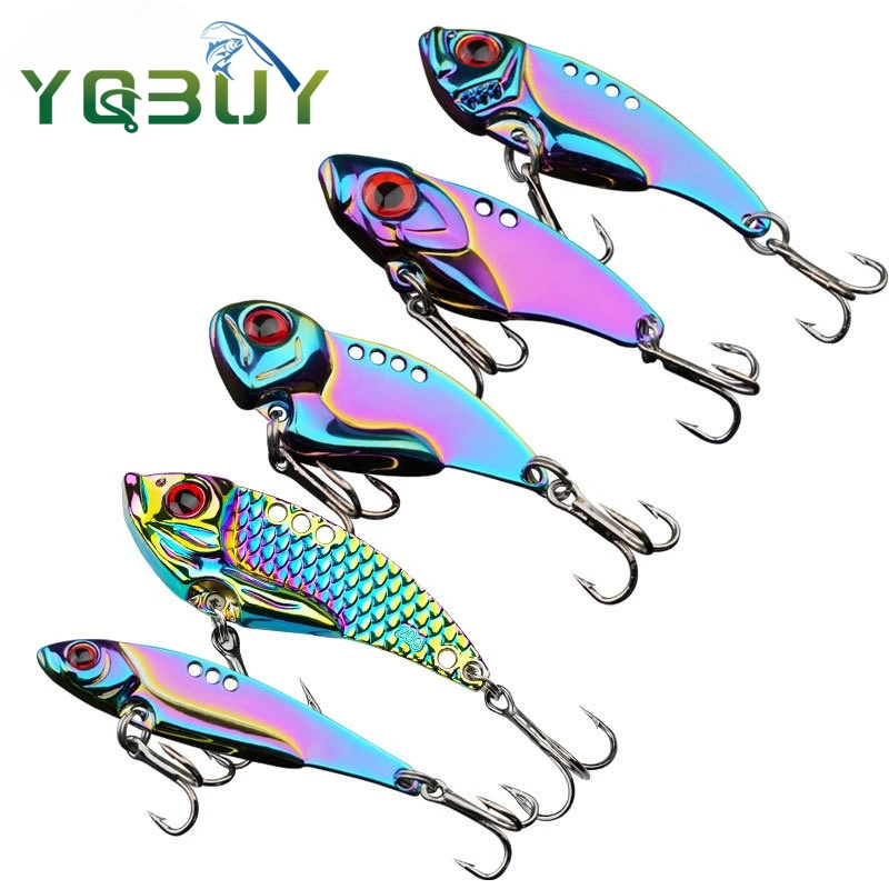 

Fishing Jig Spoon Lures VIB Metal Blade Baits Fishing Spoon Crankbaits for Trout Bass Salmon Lures Freshwater Saltwater