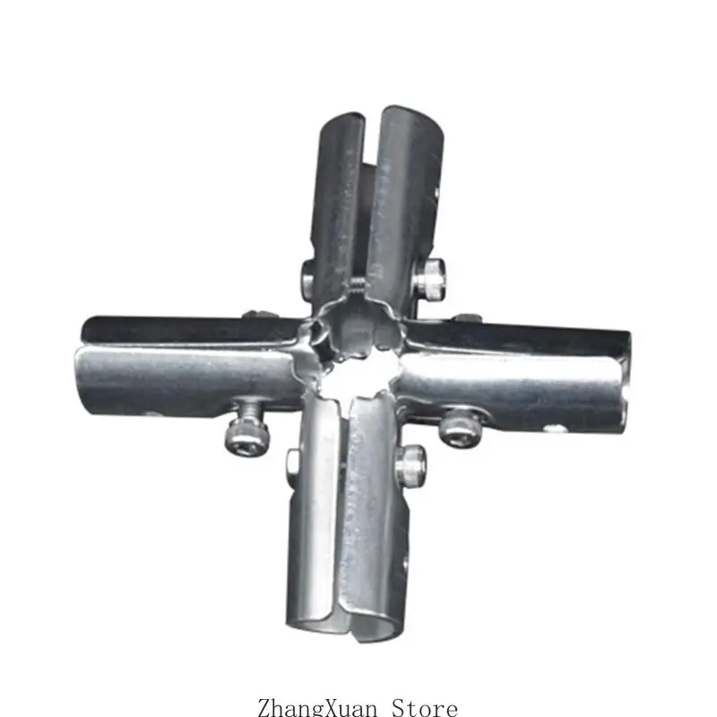 Hochfeste runde Rohrverbindungshalterung aus Kohlenstoffstahl, T-Rohrverbinder, T-Stücke, Klemmen, 3 x – Detail 2