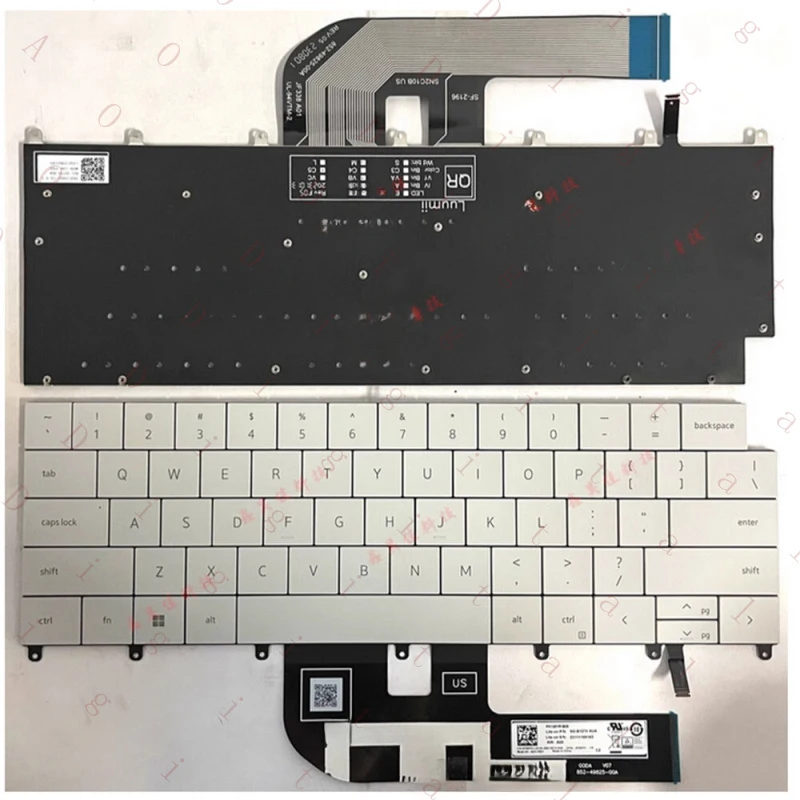 

RN For Dell XPS 14 9440 P184G 14.5inch Laptop Kayboard with Backlight White