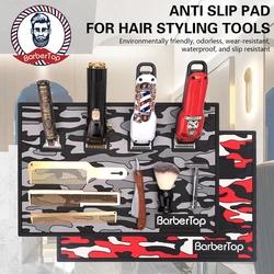 Vassoio magnetico antiscivolo tappetino da tavolo in Silicone resistente al calore Pad Salon Clippers forbici trimmer Holder strumenti da barbiere