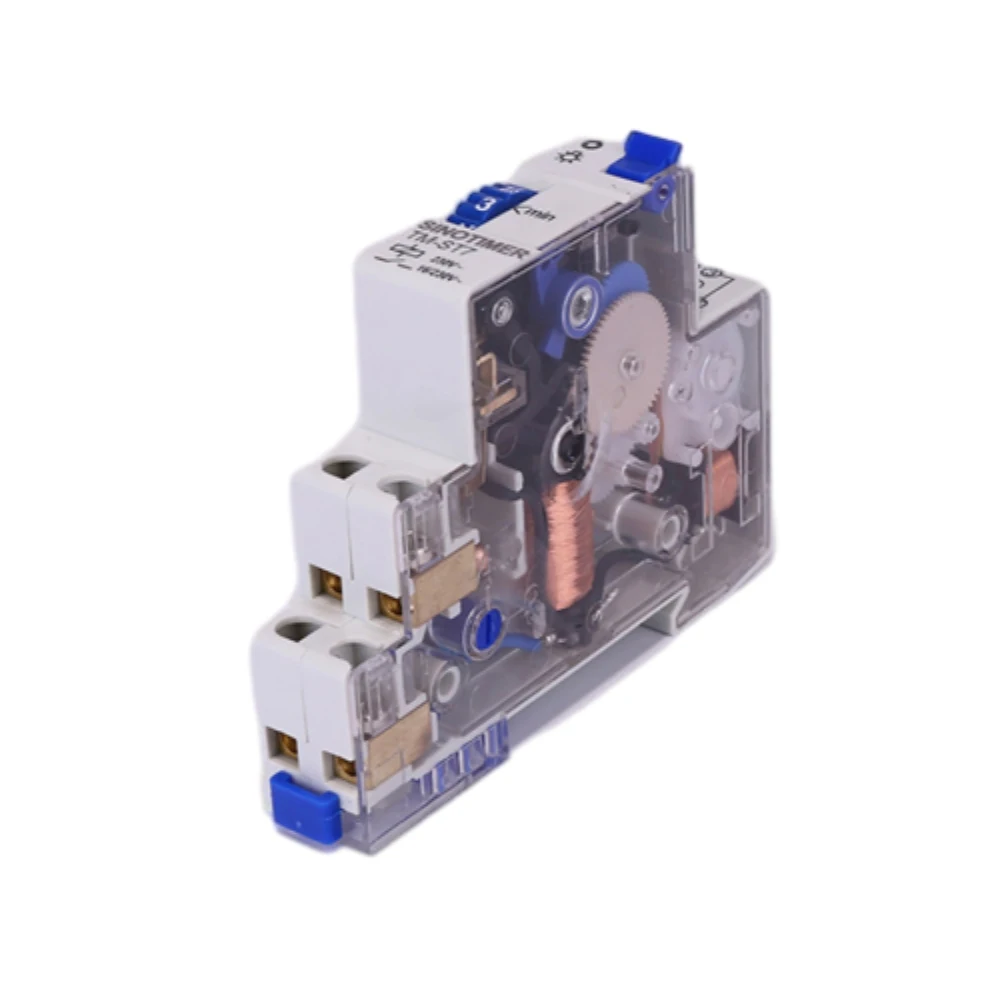 TM-ST7 AC220V 7 Minutes Mechanical Timer 18MM Single Module Din Rail Staircase Time Switch Timer 16A Instrument Timer Switch New
