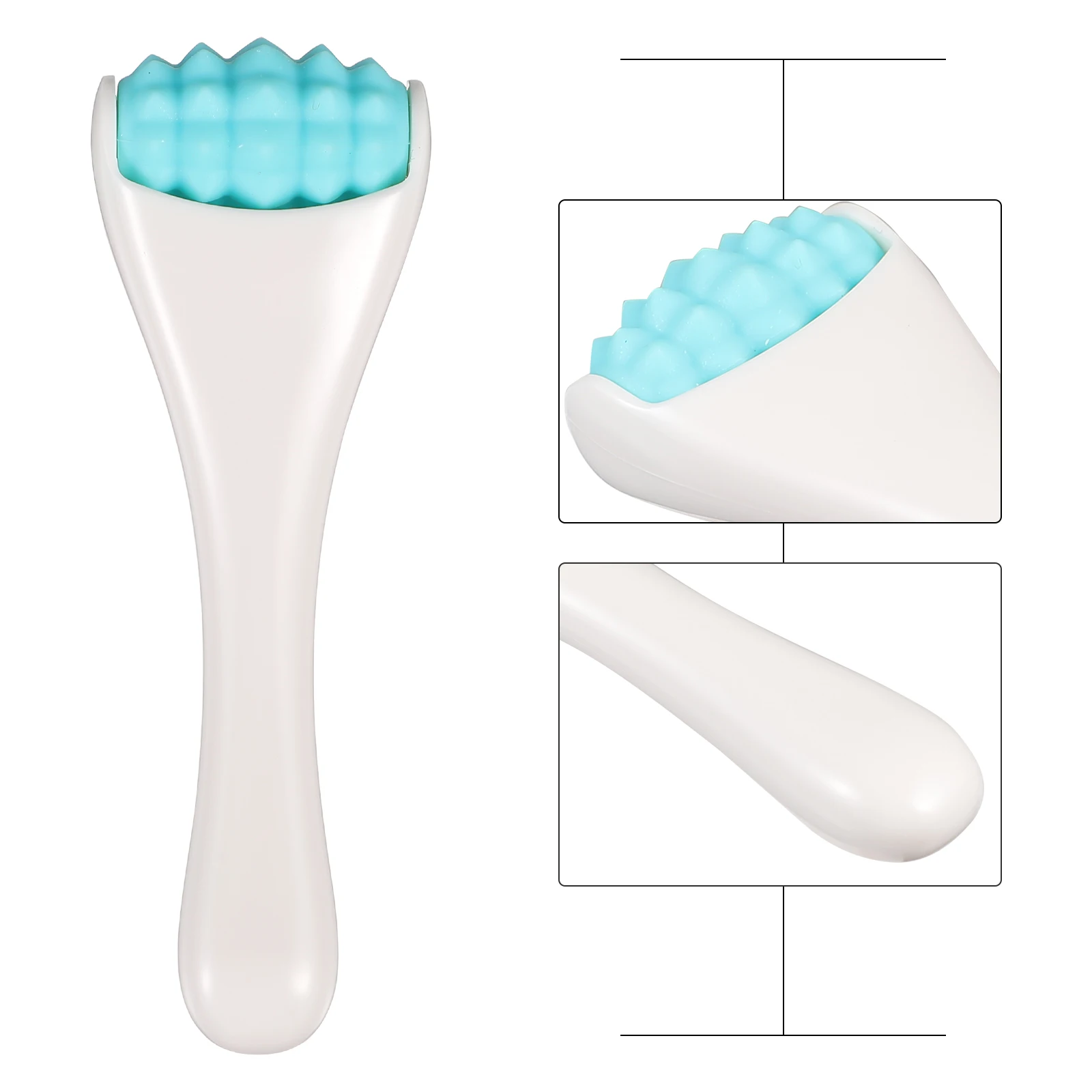 

Facial Roller Skin Care Tool Eye Beauty Device Portable Face Massage Roller Ergonomic Design Lightweight Silicon PP