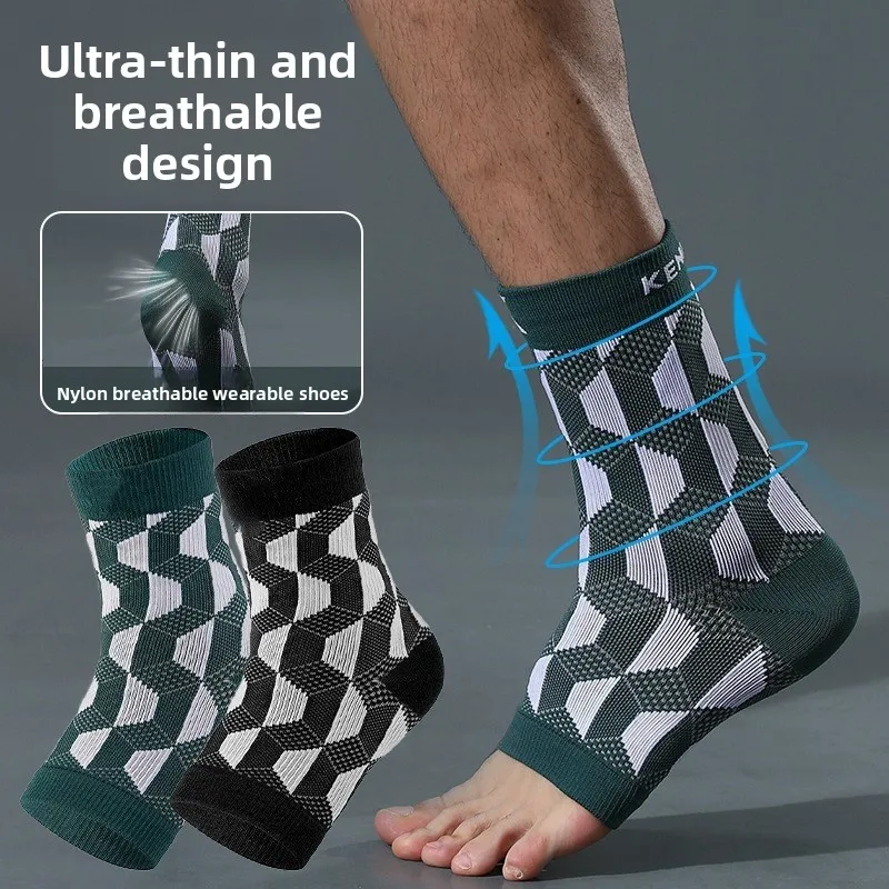 Premium High Elastic Breathable Knitted Compression Ankle Protection for Fitness Running Cycling with Anti Twist Support