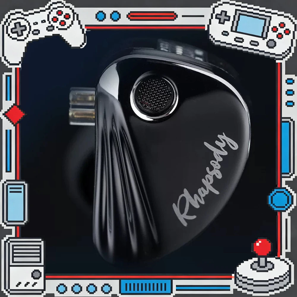 CCA Rhapsody Wired Headphones 8mm High Performance Moving Coil Esports Headset Flexible Adjustment Of Four Speed Switch Gifts