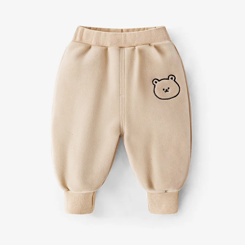 

Childrens Warm Pants Fleece Long Pants, Girls and Boys Thick Winter Clothes Autumn and Winter Leggings Sweatpants