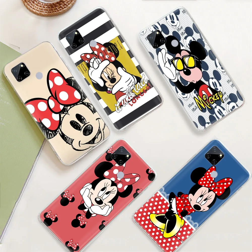 Cover for LG K11 Plus K12 Prime K22 K40S K41S K51S K50S K61 K71 K52 K42 K92 K62 V60 G8 VELVET Stylo ZR34 Mickey Minnie Mouse