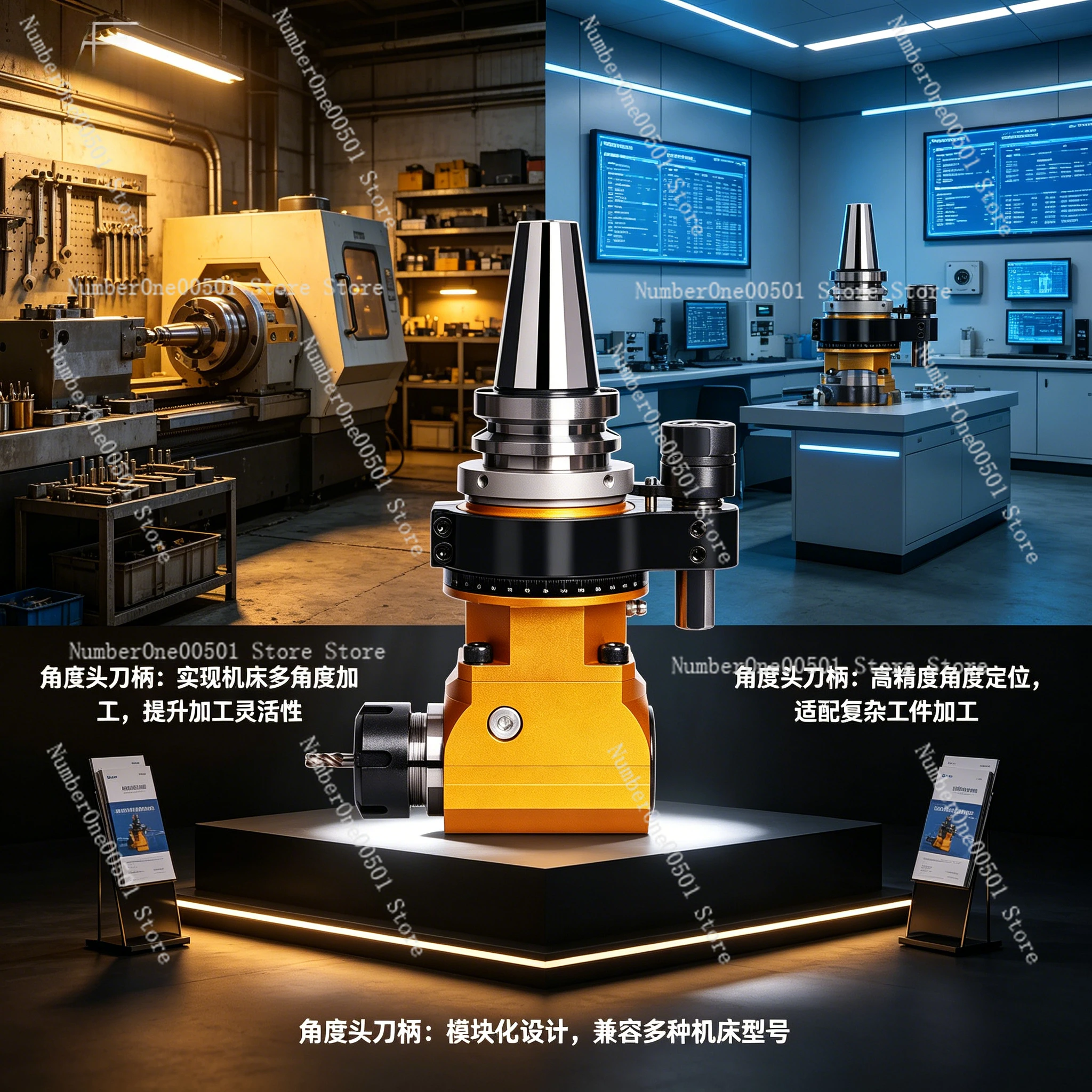BT30 BT40 BT50 90 Degree Angle Head Right Angle Milling Head for CNC Machining Center Corner Tool Holder