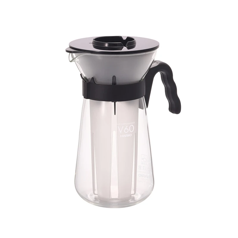 Hario Glass Coffee Dripper aring Pot Qui Cooling Hand-Poured Coffee Cold Brew Pot Vic Pure Color Moka Pot Coffee Brewing ...