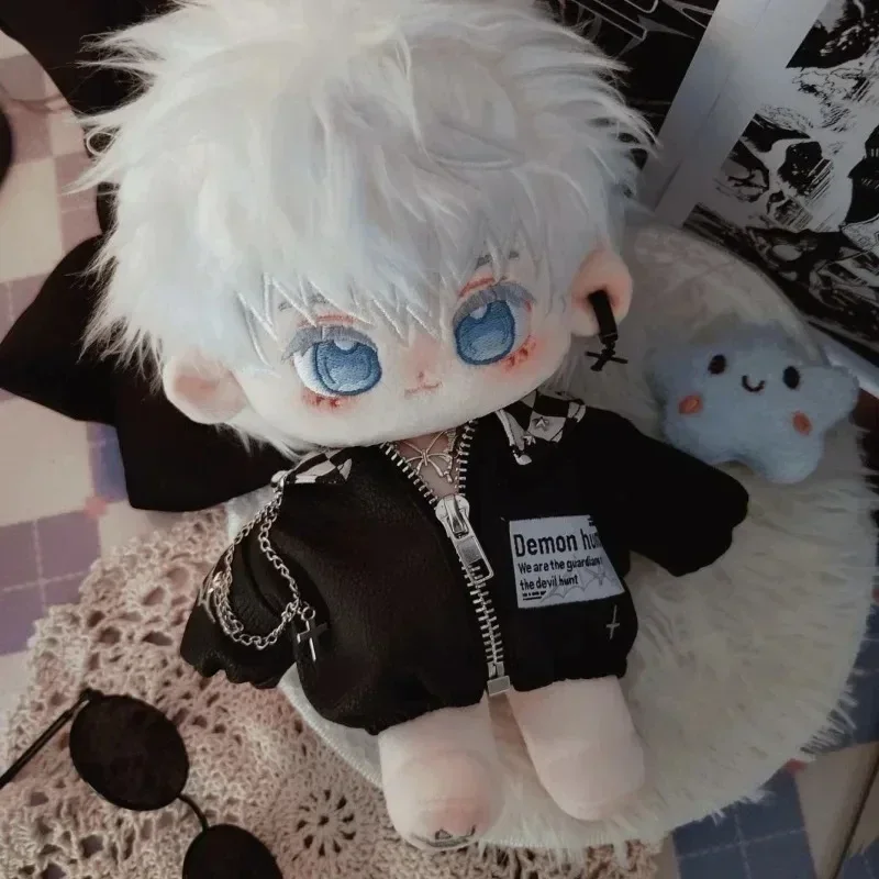 20cm Stuffed Doll Anime Jujutsu Kaisen Gojo Satoru Cartoon Short Plush Body Plushies Xmas Gift Dress-up Cotton Doll Toys for Kid