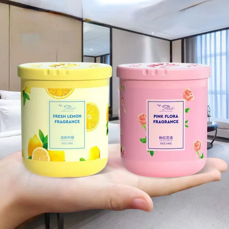 1pcs 200g Air freshener Solid aromatherapy Hotel bedroom toilet Home or vehicle general gel Solid persistent fragrance fragrance