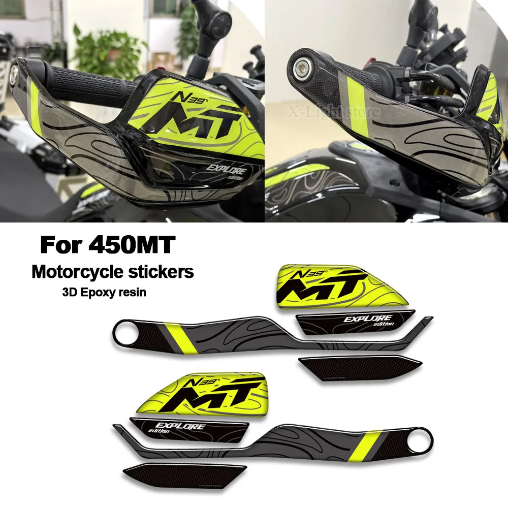 

For CFMOTO 450MT 450 MT Adventure Bike New Motorcycle Tank pad Grips Fairing Fender stickers HandGuard Protection Decals kit
