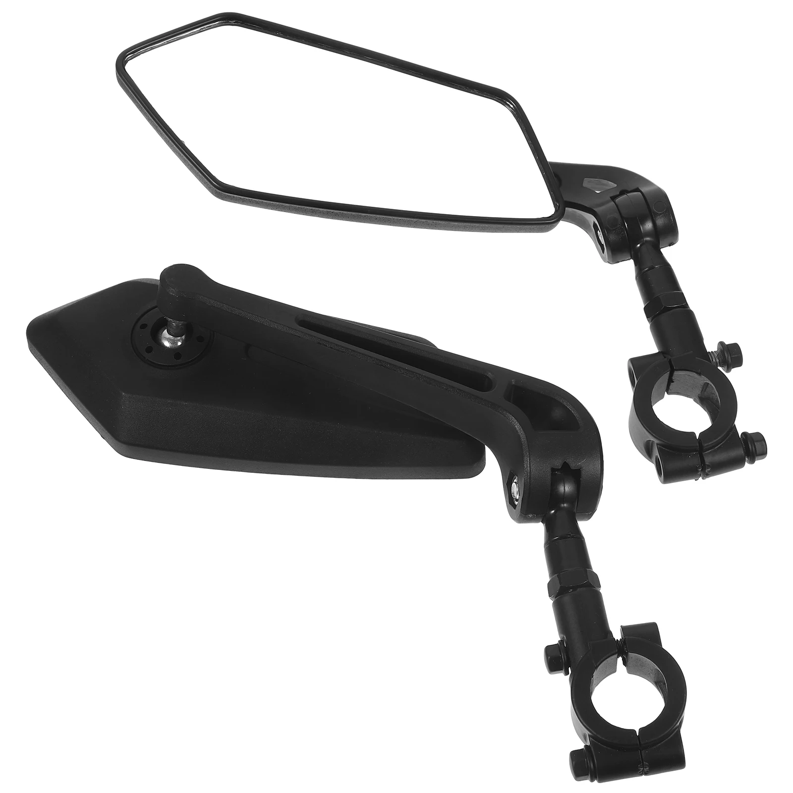 

2 Pcs Bicycle Rearview Mirror for Handlebar Adjustable Height Durable Plastic Suitable Ebike Motorcycle Wide View Easy Install