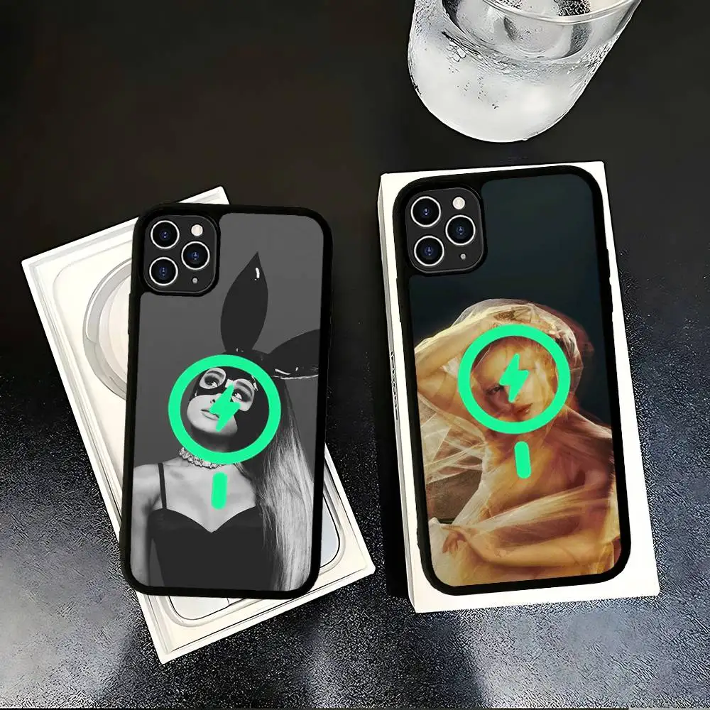 

Popular Singer A-Ariana G-Grande Magnetic Case For IPhone 17 16 14 13 12 11 15 Pro Max Plus Wireless Charge Phone Cover