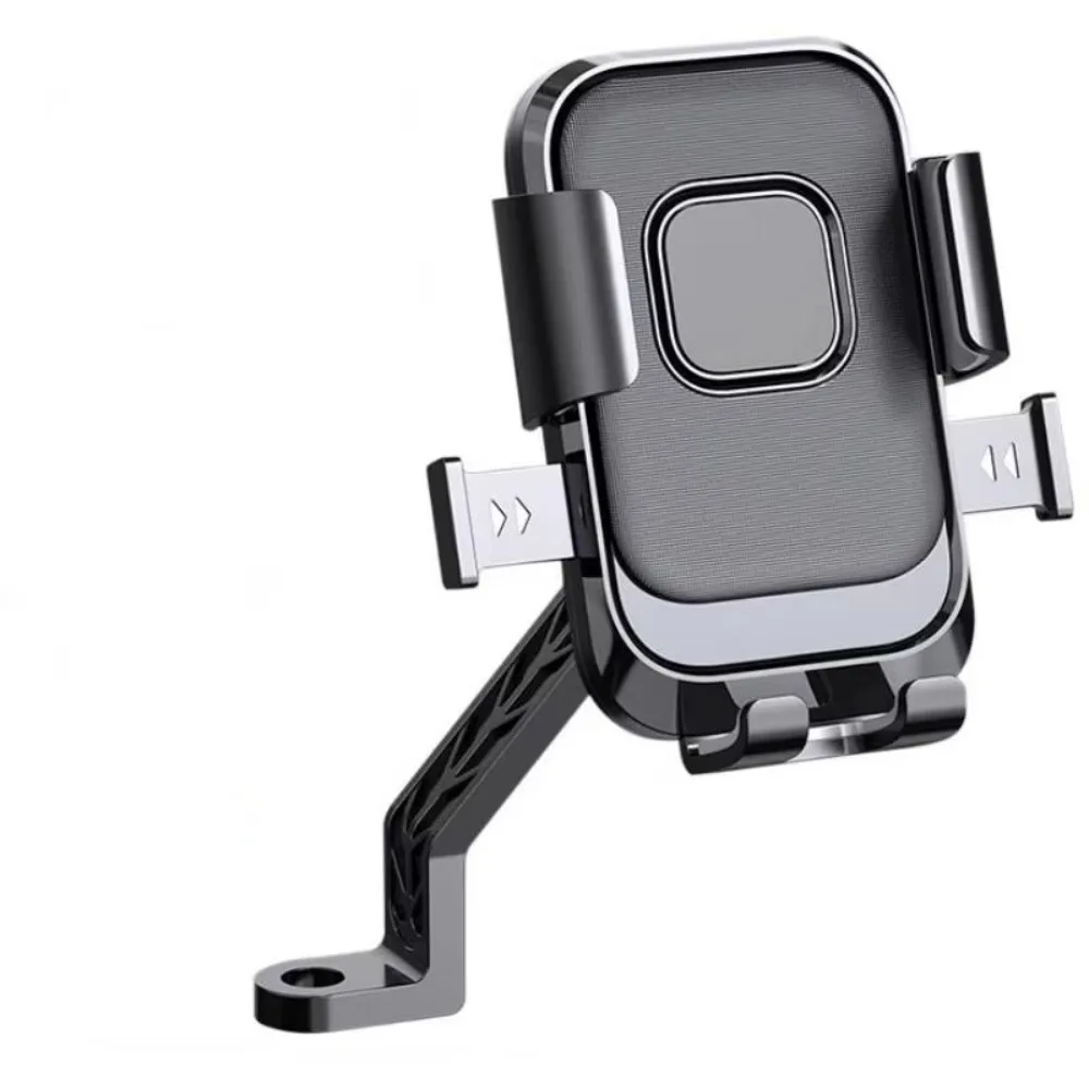 Universal Bike Phone Holder 360° Rotatable Phone Holder Handlebar Stand One Hand Operation GPS Clip for Motorcycle ATV Scooter
