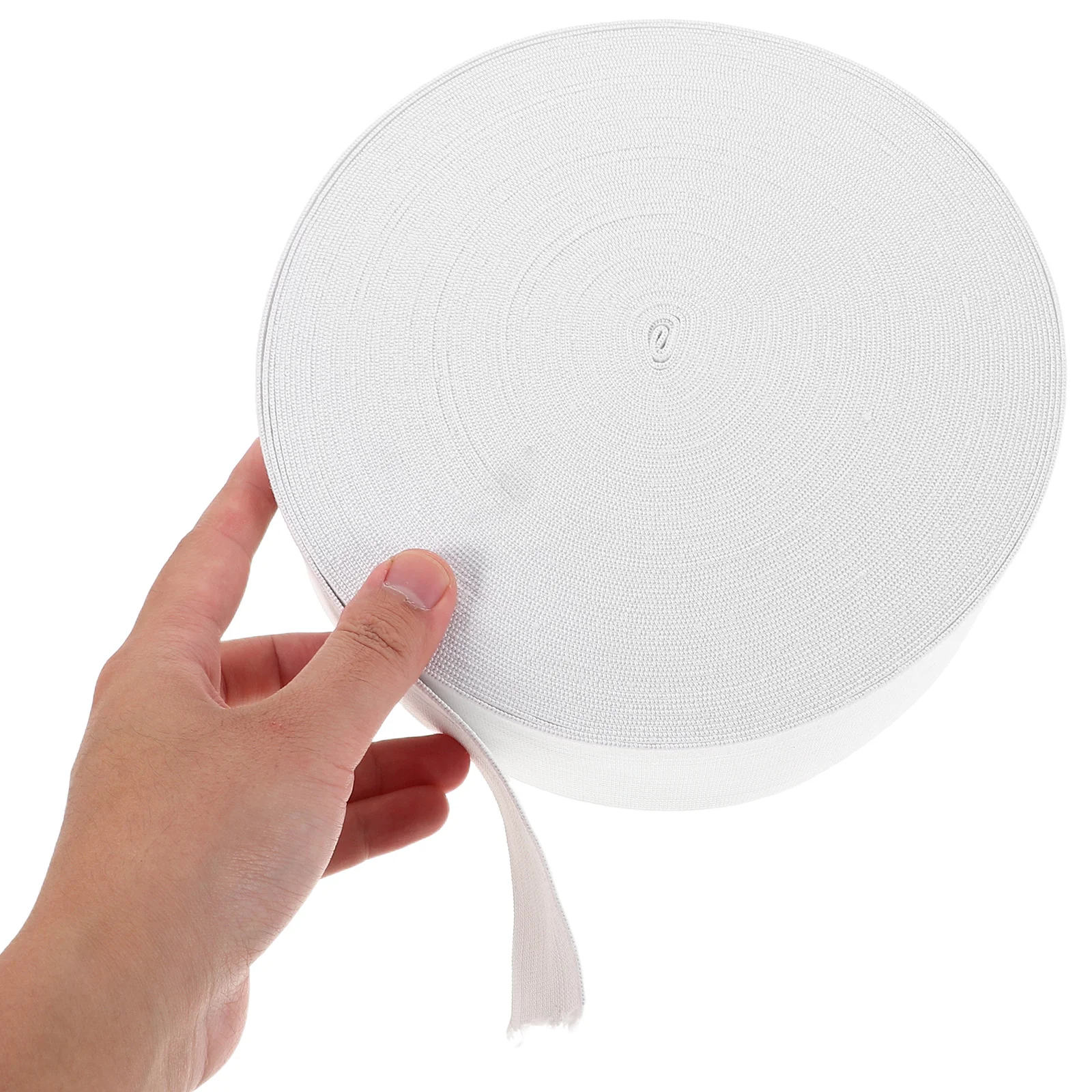 

30M Roll White Thick Knit Elastic Band 6Cm Wide High Elasticity For Sewing Waistbands Cuffs Diy Clothing Projects Stretchable