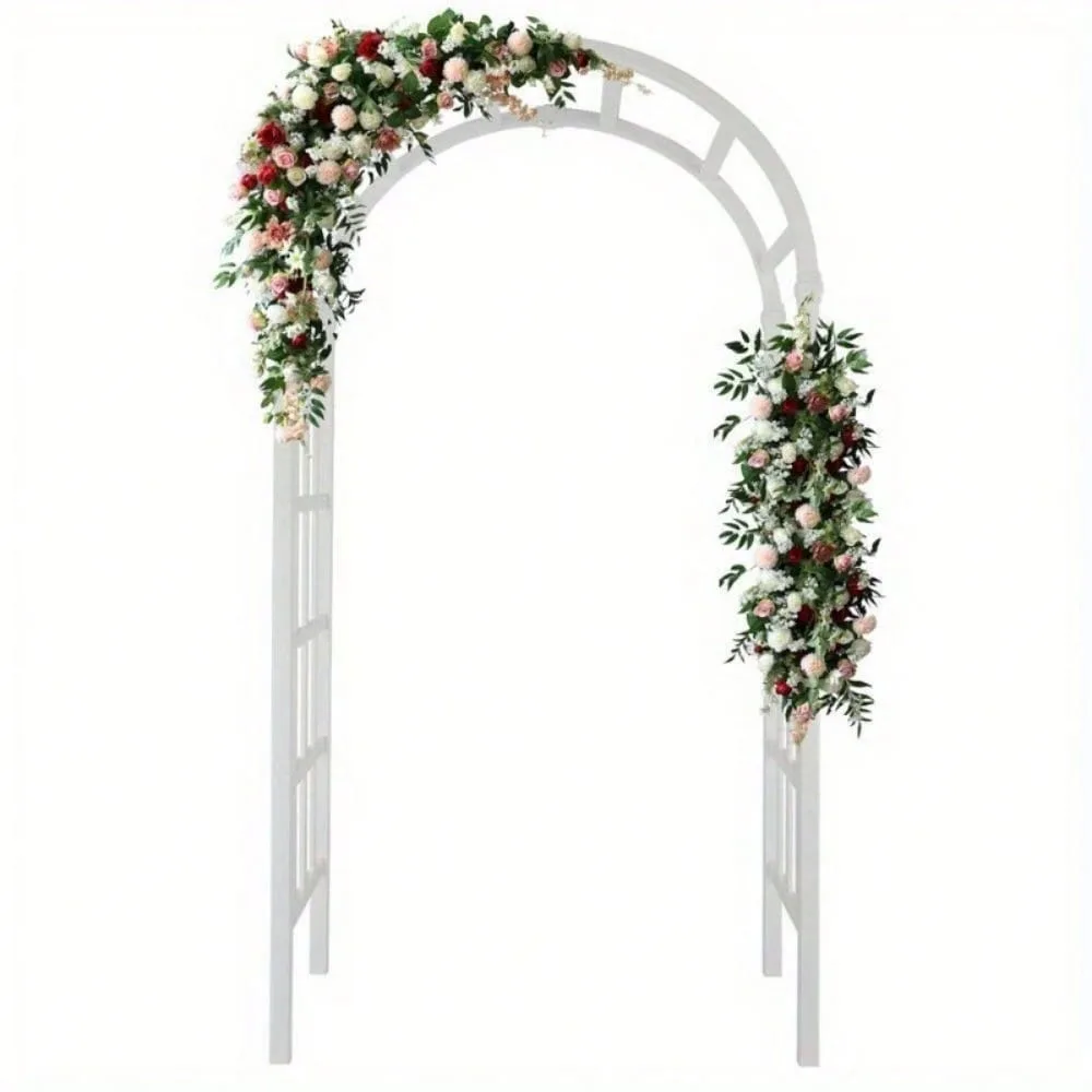 Vinyl Garden Arbor, PVC Wedding Arch for Ceremony Party, Trellis for Plan