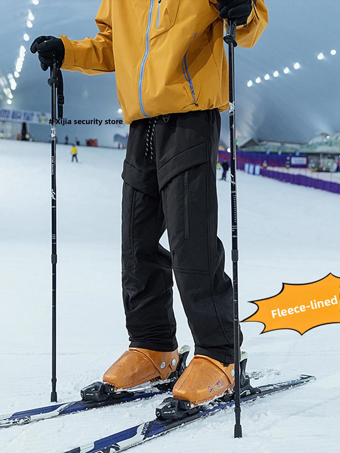 Pantalones de esquí de nieve con forro Fce para hombre y mujer, pantalones informales para exteriores, resistentes al viento, impermeables, resistentes al frío, para deportes de invierno y campo de nieve