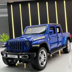 Simulazione 1:32 Scale Jeep Rubicon Off Road Car Model Sound and Light Kids Boys Car Toy Gift passoure in metallo collettivo in miniatura