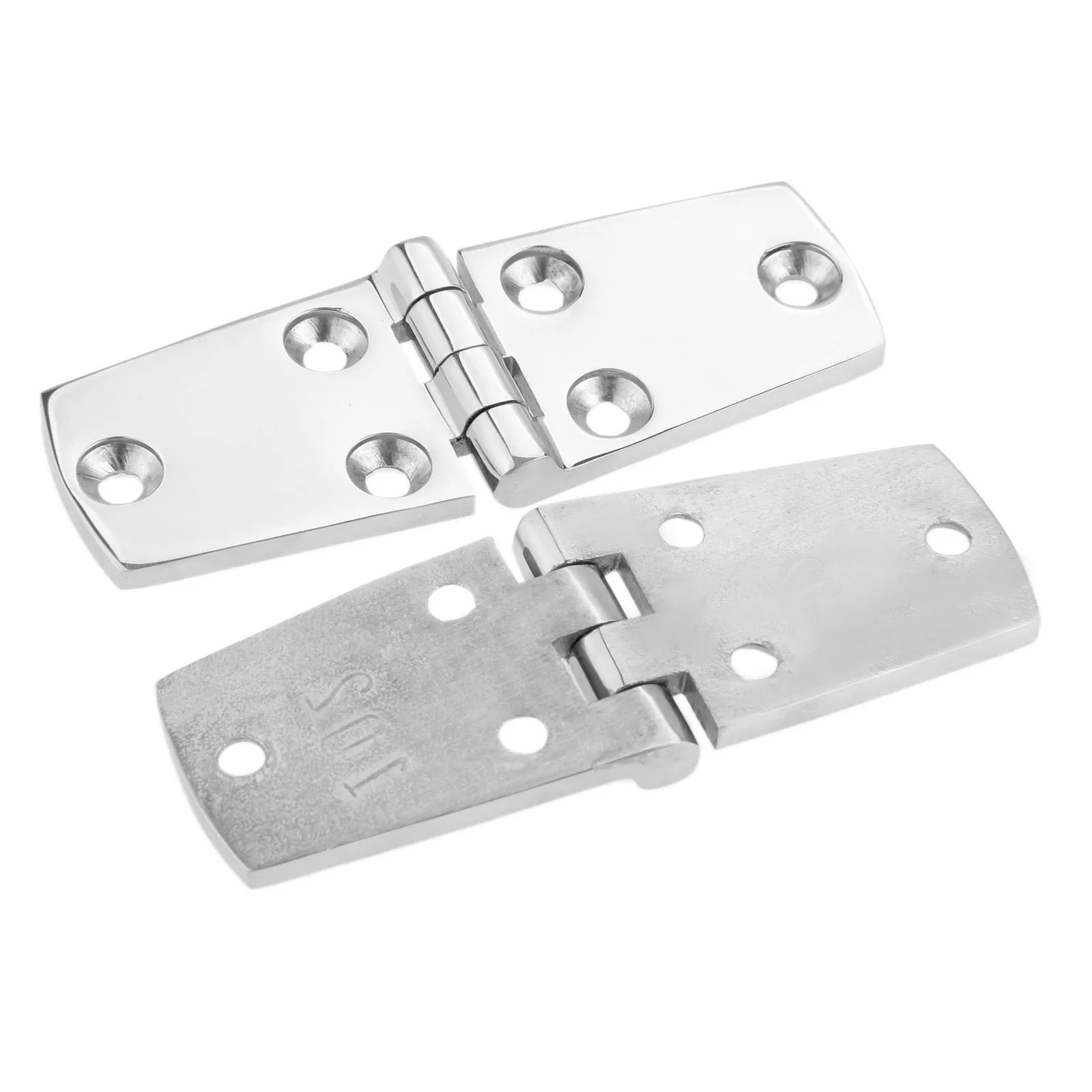 

2Pcs Boat Marine Flush Door Hinges 102x38mm Marine Grade 316 Stainless Steel Boats Flush Doors Windows Hatch Compartment Hinges