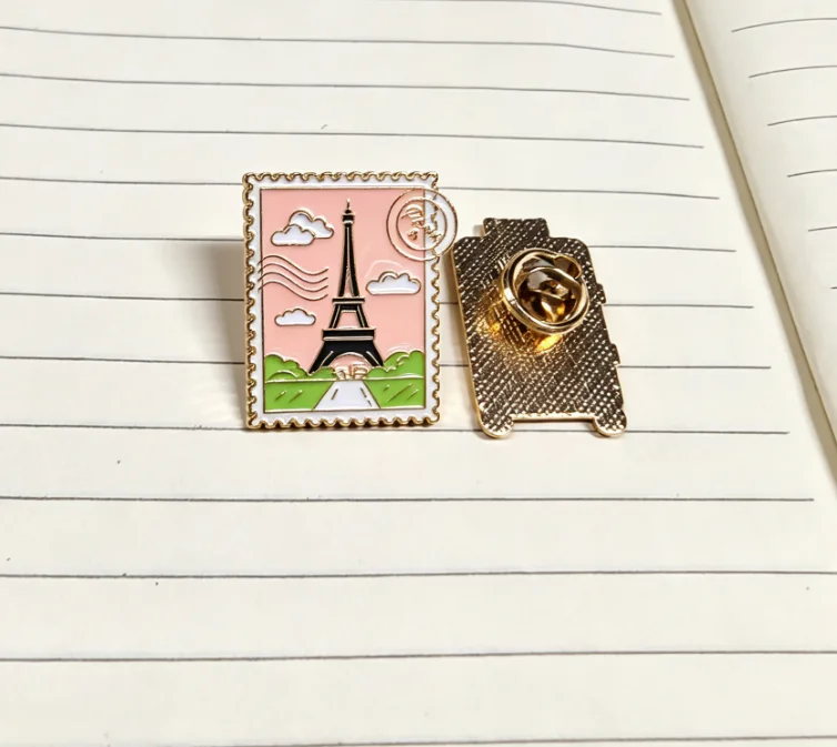 Travel Explore Enamel Cartoon Pins Suitcase Passport Graduation Trip Cap Brooch Set for Women Men
