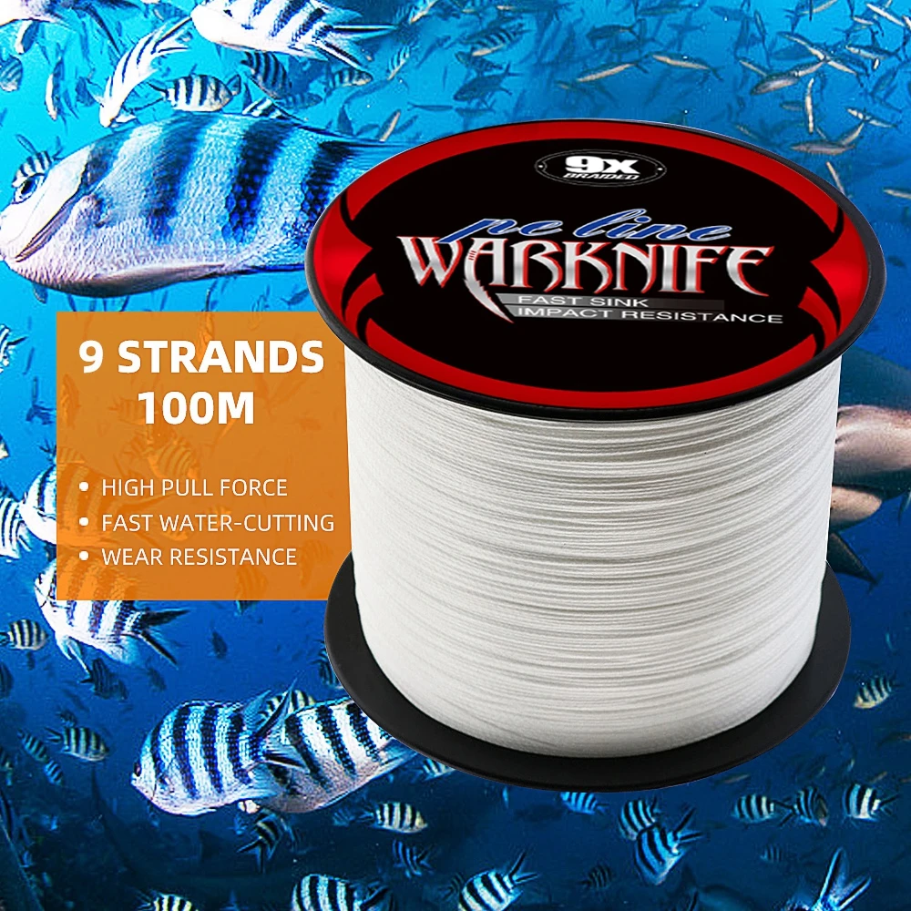 Warknife X9 Trenzado PE 9 hebras – Multifilamento para carpa - imagen 2