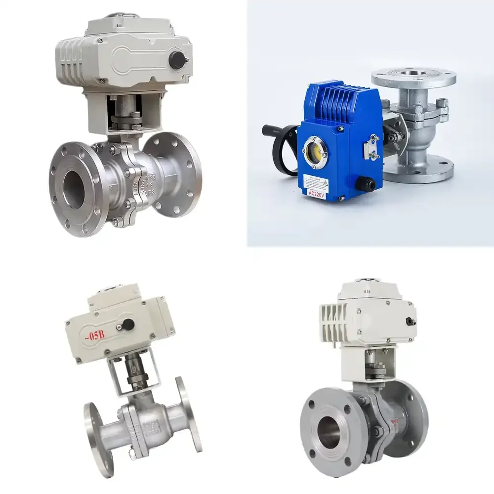 

DN25 Customized OEM Stainless Steel Electric Actuator Normal Temperature Automatic Ball Valve Flanged Connection PTFE Sealing