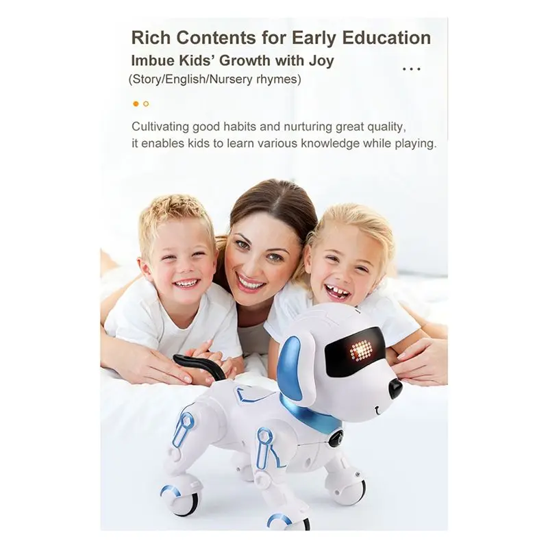 ODIES-électronique cascadeur animal de compagnie RC Robot chien interactif tactile Programmable intelligent marche danse pour enfants cadeau pour garçons filles