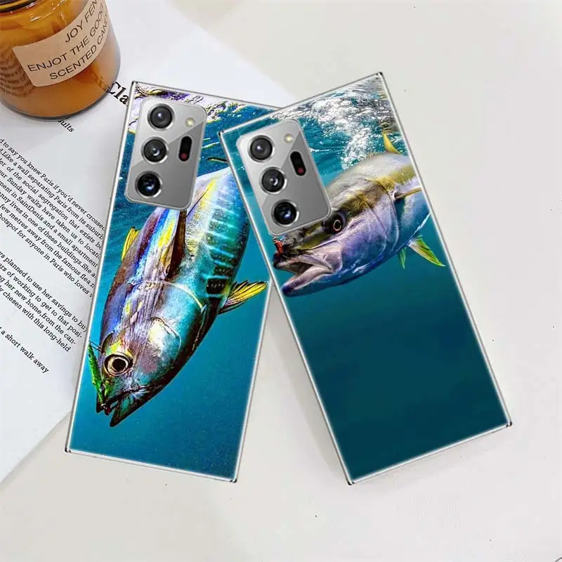 Ocean Sports Fishing for Tuna Phone Case For Samsung Galaxy A02S A12 A22 A32 A52S A52 A72 A03S A13 A23 A33 A53 A73 S9 S8 S7 A90