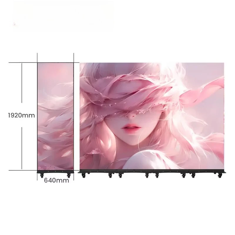 GOB Indoor 640*1920mm Smart WiFi Hoge Helderheid P2 P2.5 Eenvoudig Transporteerbaar voor Evenementen Indoor Opvouwbaar LED Poster Scherm Display