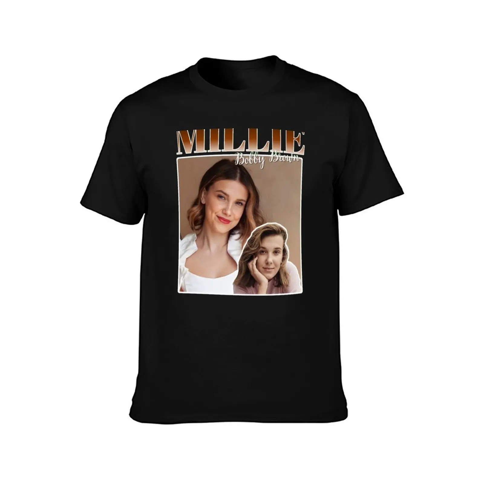 Millie Bobby Brown T-Shirt Retro Style Print Casual Top T-Shirt