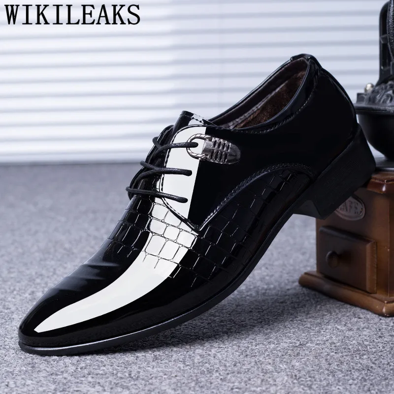 Designer Brand Crocodile Shoes Mens Dress Shoes Man Wedding Formal Shoes Men Calzado Hombre Heren Schoenen Zapatos Oxford Hombre