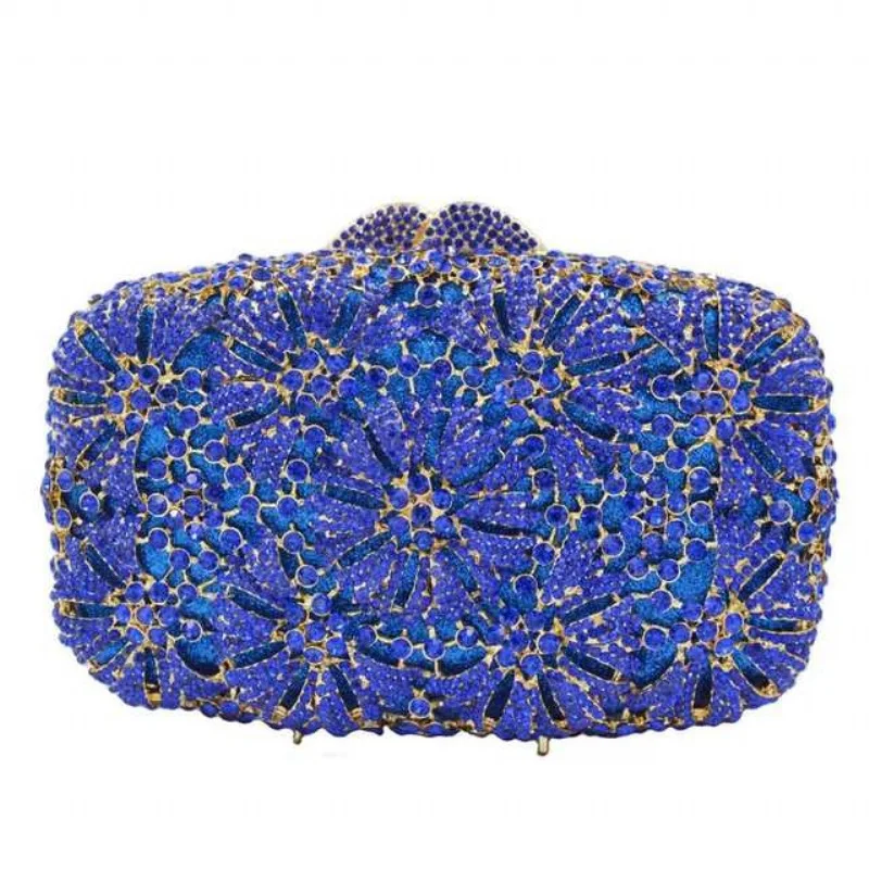 Splendid Metal Diamond Dinner Bag Ladies Banquet Dress Full Of Diamonds Handheld Fashion Bags For Woman Bolsas Femininas Luxuosa