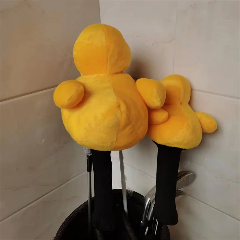 Yellow Duck golf driver headcover top plush fairway wood head cover large stock Drop shipping