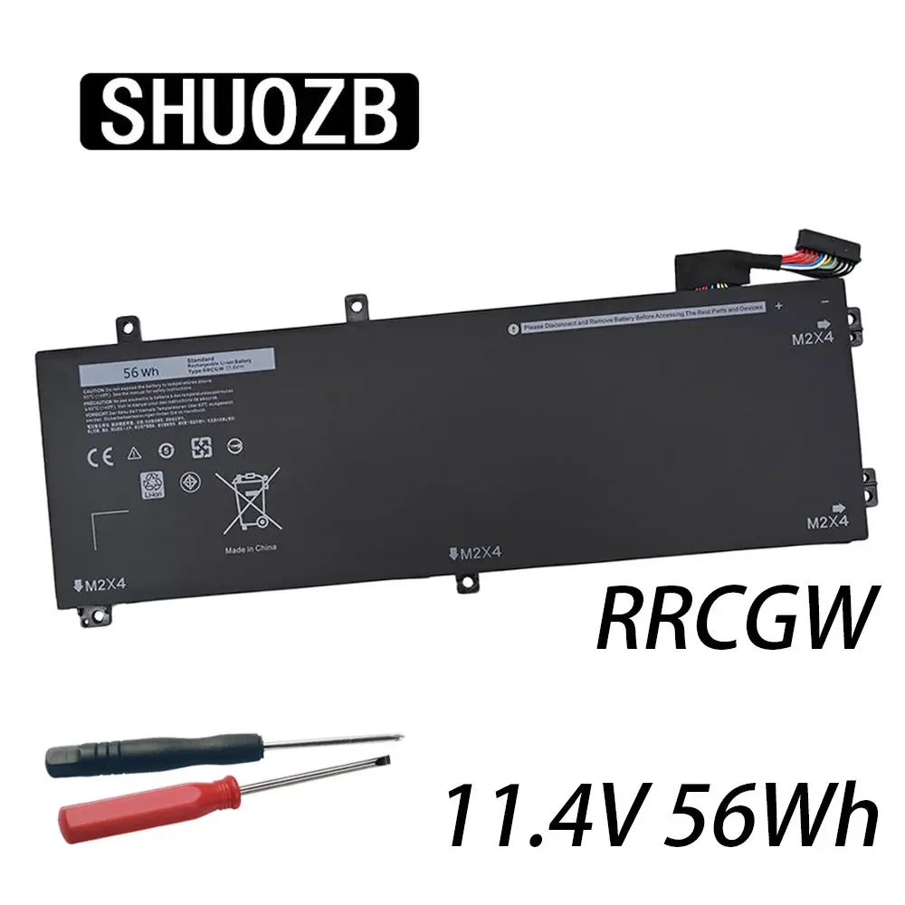 SHUOZB RRCGW Laptop Battery For Dell XPS 15 9550 Precision 5510 Series M7R96 62MJV 11.4V 56WH 4900MAH Free Tools